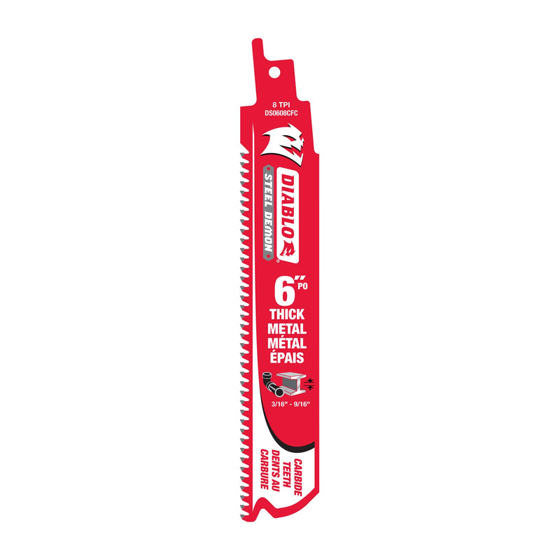 Diablo Carbide Recip Blade for Thick Metal of 6