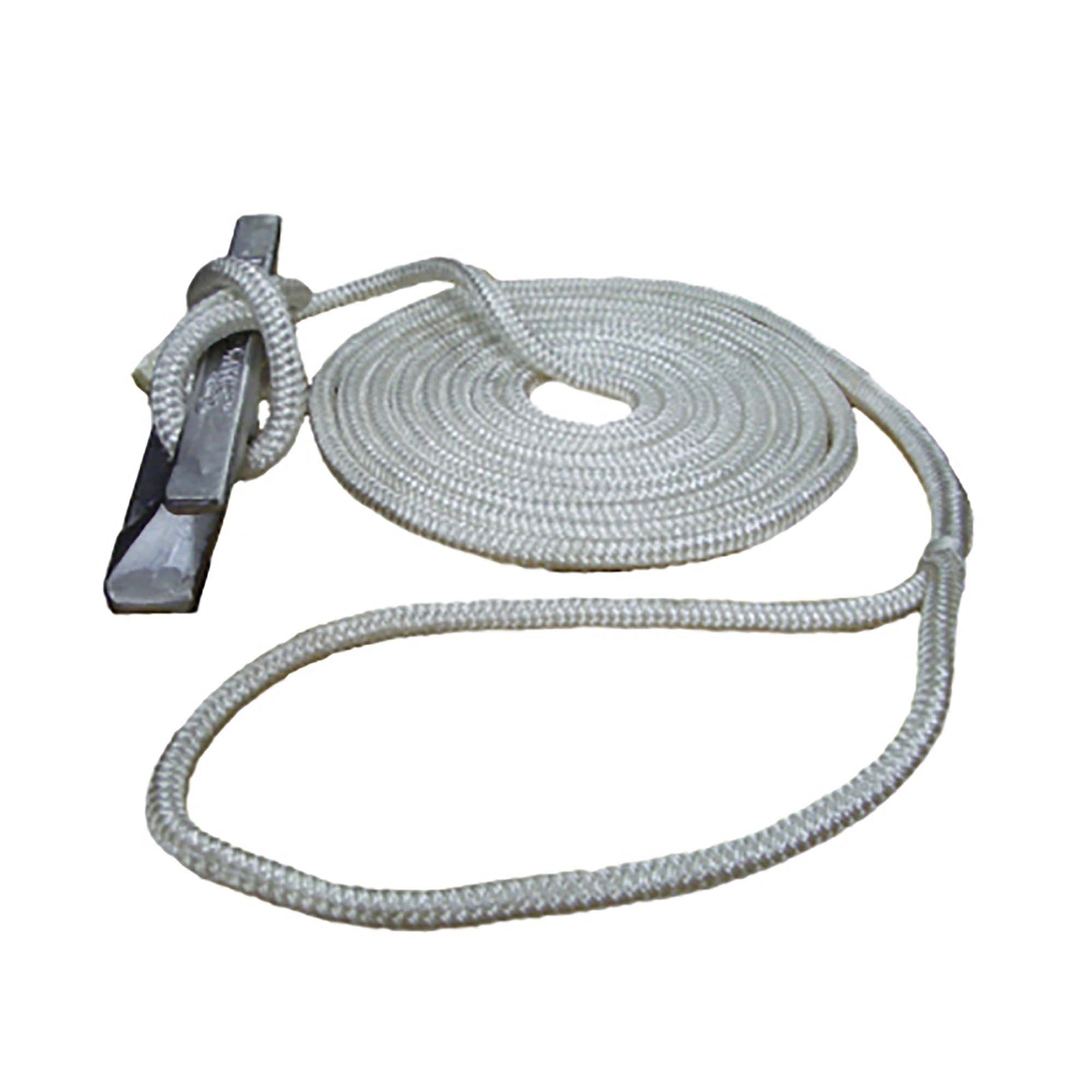 Amarre blanche avec épissure, 15' x 3/8''