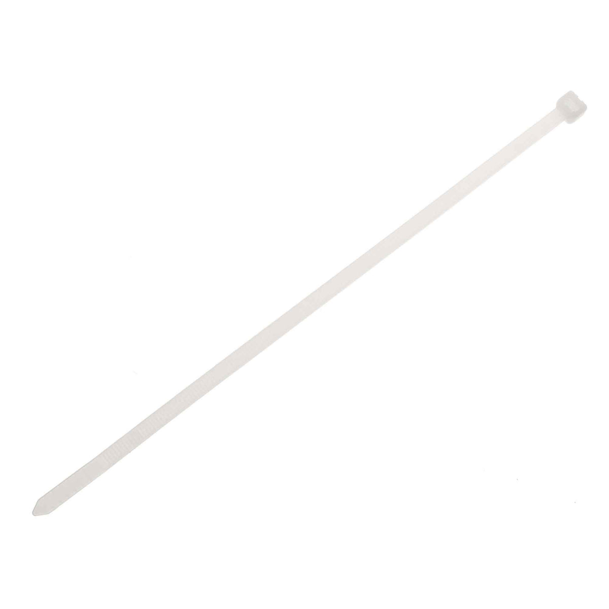 Attache miniature en nylon blanc de 4'', 50 unités