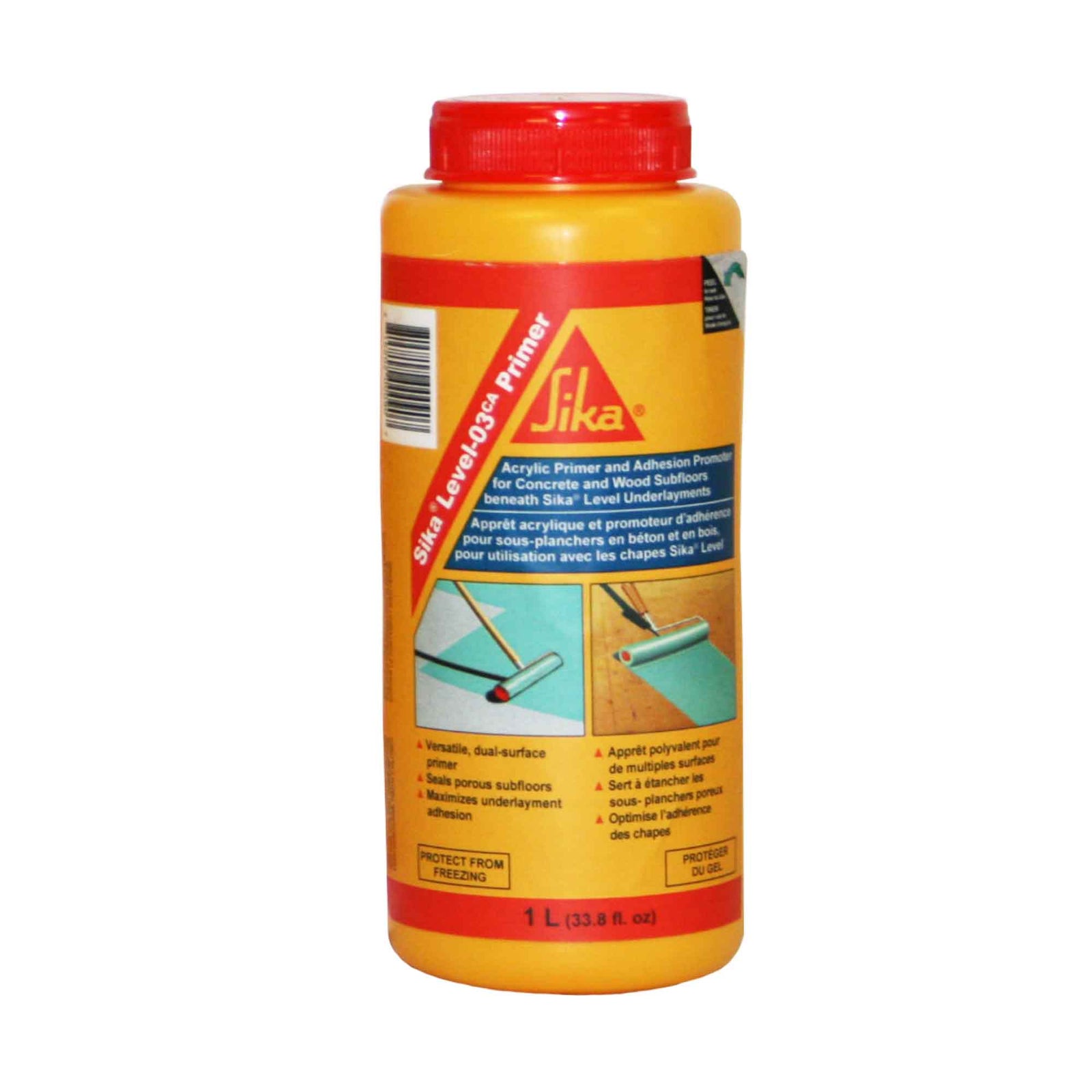 Apprêt acrylique et promoteur d'adhérence pour sous planchers Sika Level-03 Primer CA, 1 L