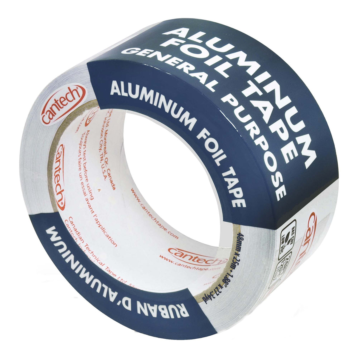 Ruban d&#39;aluminium pour conduits, 48 mm x 25 m