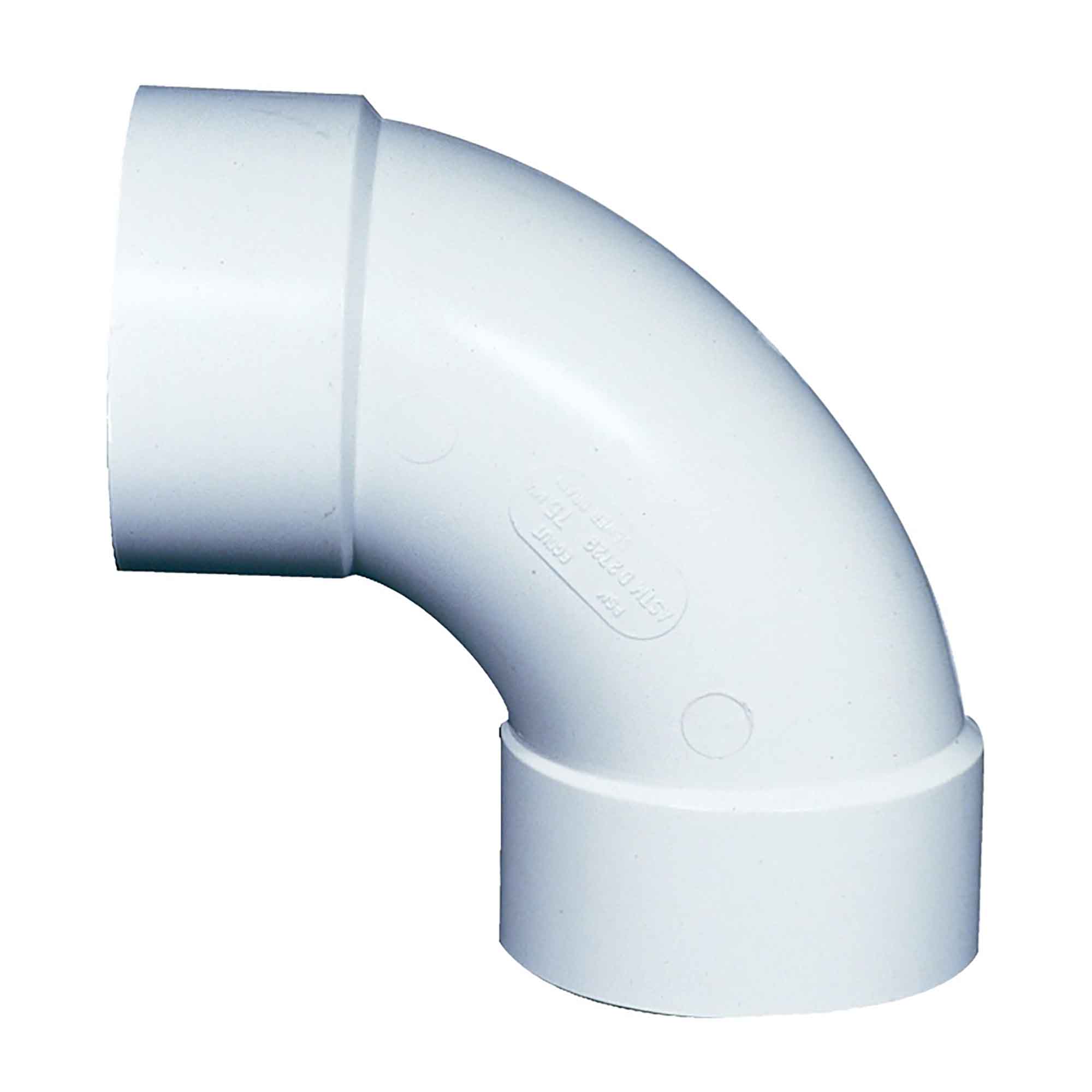 Coude de 90˚ PVC-BDS «femelle», 4"