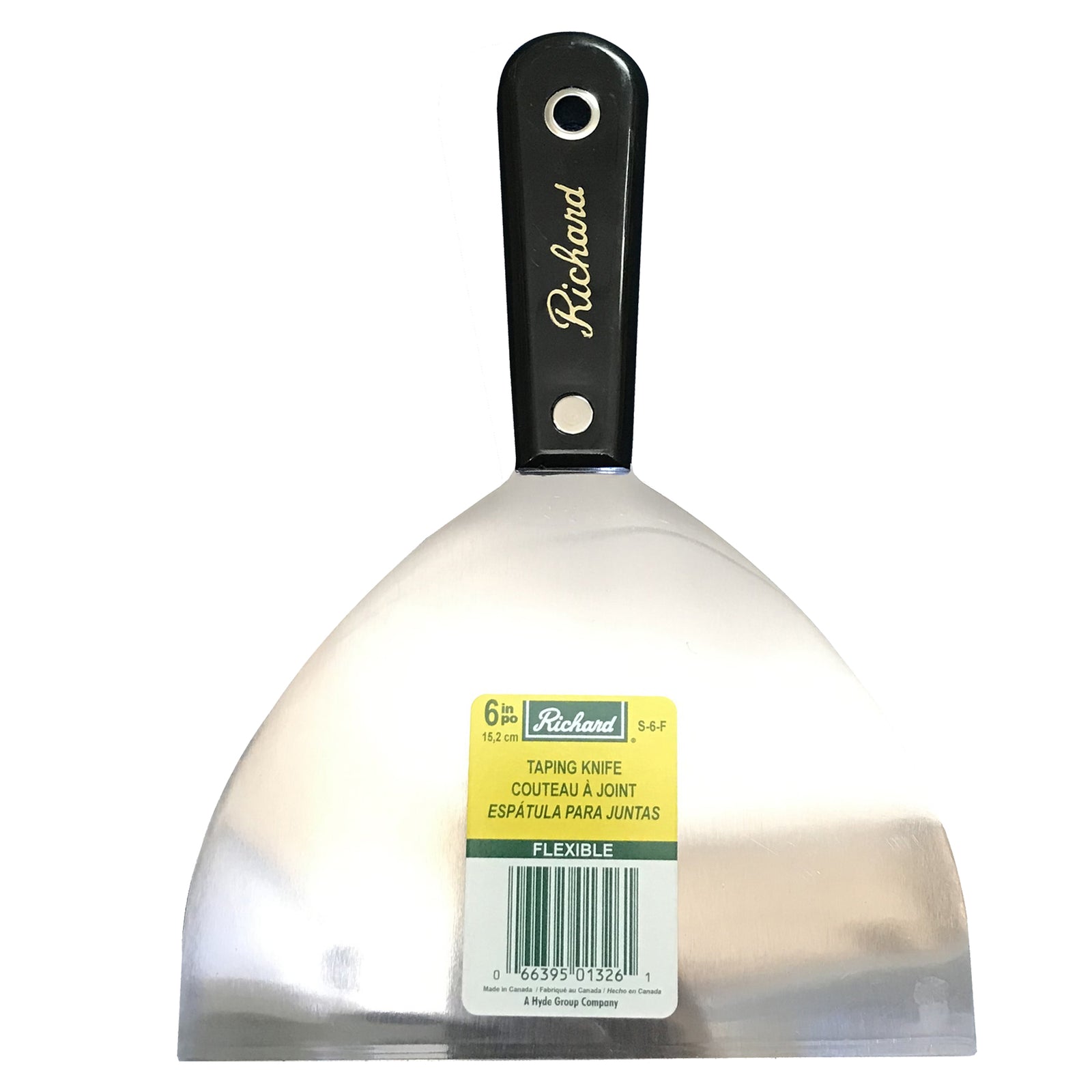 Grattoir à mur, lame carbone flexible de 6'' (15,2 cm)